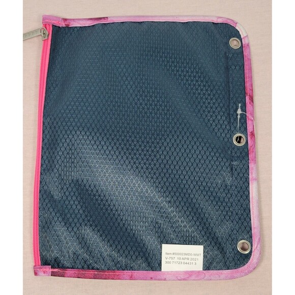 PENCIL POUCH MEAD FIVE STAR 3 COMPARTMENTS ZIPPER CASE 3 RING 11 X 8.75" NEW - Picture 4 of 4